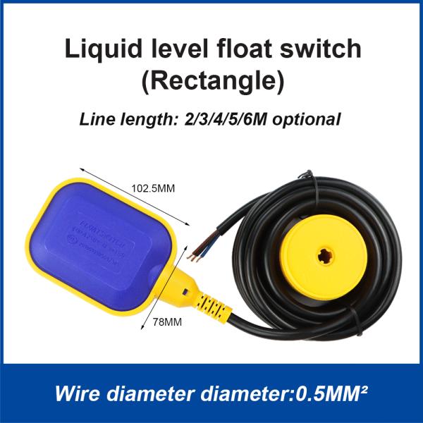 Float level switch, automatic float switch, water tank float switch, water pump float switch