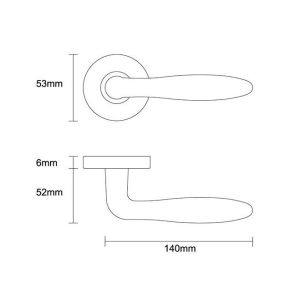 Modern door handle entry priority with CE/EN for entrance and front door