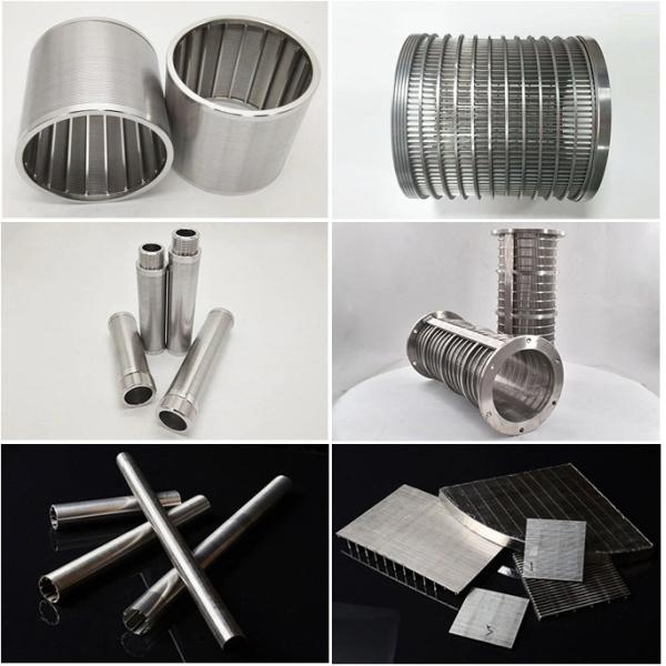 Sieve Cylinders Wedge Filter Screen Looped In Well Drilling