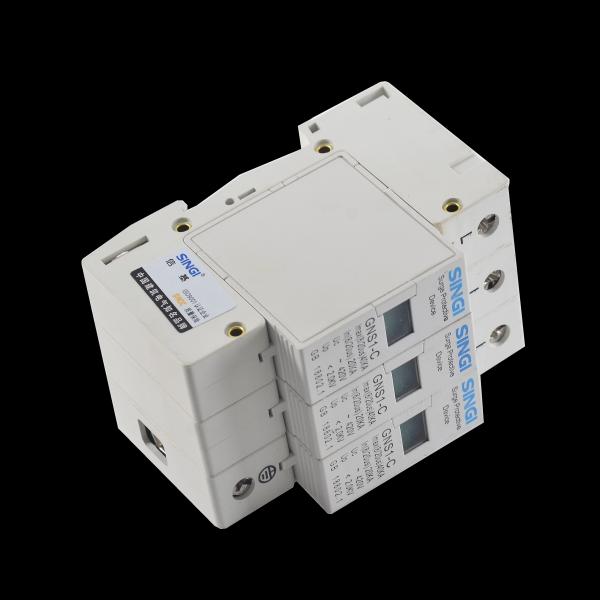 White 3p lightning surge protector with power standard spd for ac power