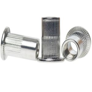 China M8 M10 M12Super Duplex Stainless steel  2205 2507 904L Knurled Flat Head Rivet Nut on sale