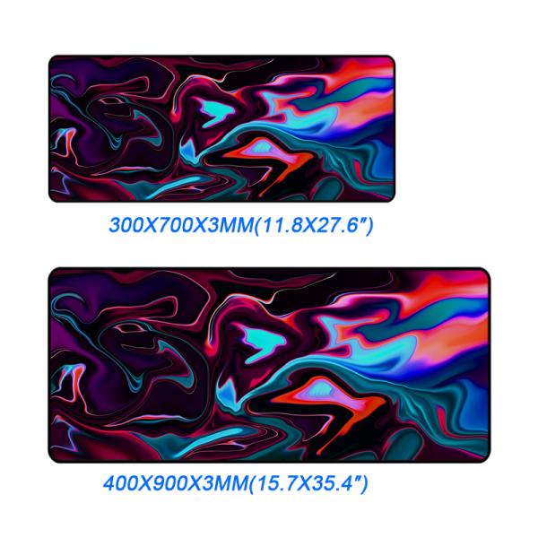 Custom Eco-Friendly Non-Slip Waterproof Rubber Large Size Mouse Pad with Lock Edge