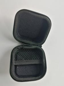 China customized mini portable waterproof travel leather PU EVA earphone case pouch bag hard shell zipper case wholesale