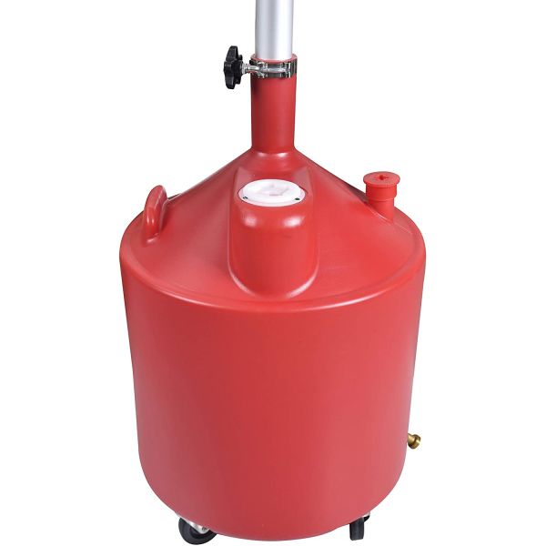 Polyethylene 18 Gallon Fluid Wheels Waste Oil Drainer