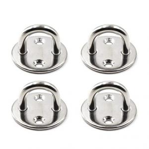 China Galvanized Stainless Steel Round Eye Plate for Door Clasp and Wall Mount Hanging in Marine/Industry on sale