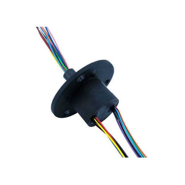 12 Way 2A OD 22mm Flanged Electrical Capsule Slip Rings Small Current Easy To Install