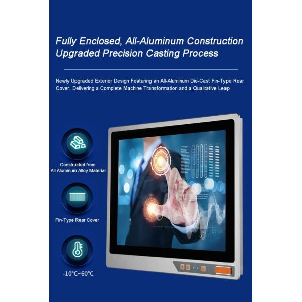 24 Inch LCD Display Advertising Capacitive IR Open Frame Embedded Touchscreen All-in-one PC 