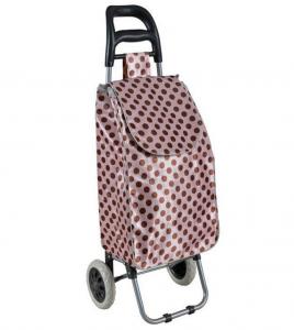 China STB 22 Lightweight Wheeled Shopping Trolley Bag, 600D Satin Fabric Hard Wearing & PP Nylon Rolling Push Trolley wholesale