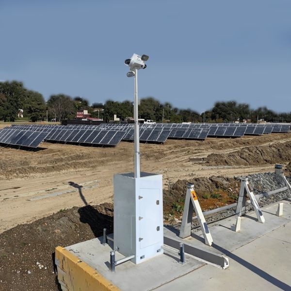 2025 CCTV Camera Cube Surveillance Tower Portable Camera Cube for Parking Site Monitoring