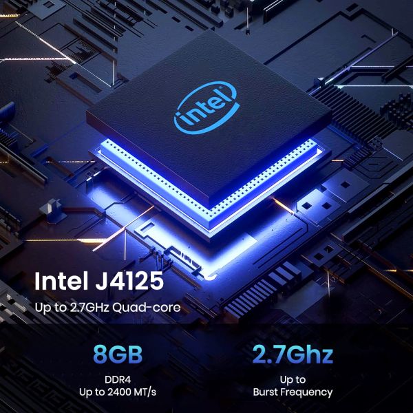 14.1inch Bule Laptop J4125 CPU 8GB RAM 256GB Storage Full HD IPS Display 5000mAh Battery Windows 10 Plastic Material