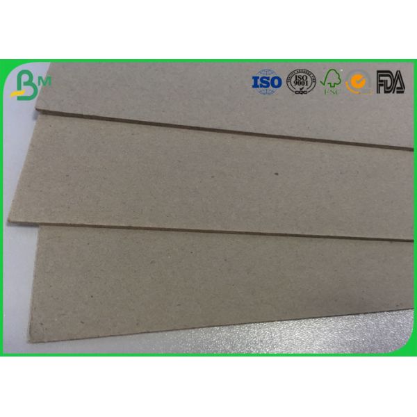 889 * 1194 mm Grey Cardboard Sheets , 250g 300g Two Sides Straw Board Paper For Core