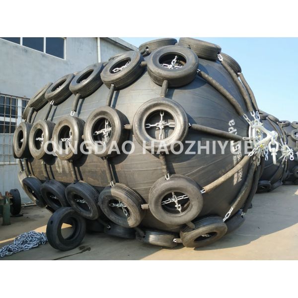 Chain Tyre Net Floating Fender Yokohama , 1500mm Boat Inflatable Fenders