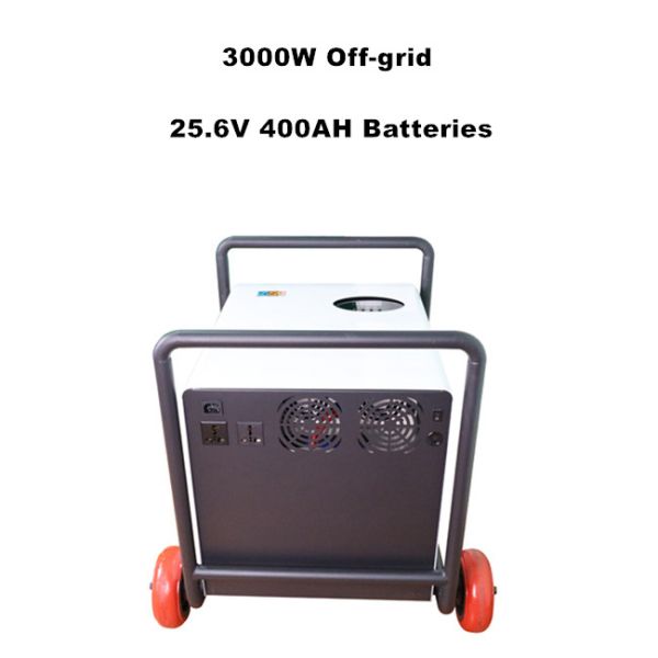 All In One Home Lithium Storage Battery 3KW Off Grid Inverter Battery 25.6V 400AH