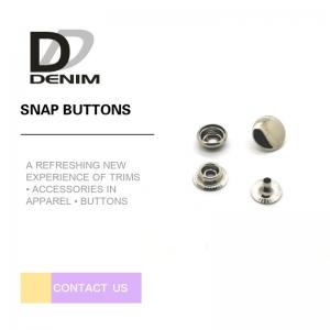 12L-60L Down Jacket Buttons , Custom Button Snaps Lead Free With DTM Color