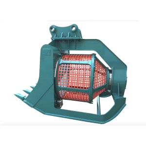 China 0.75m3 capacity 360 Degree Rotating Screening Bucket For Excavator wholesale