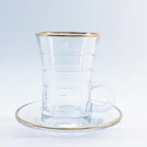 China 12PCS Arabic Tea Cup 112ml volume Drinkware Arabic Glass Tea Set on sale