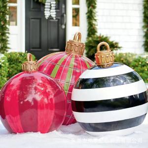 China Outdoor Decoration Christmas Inflatable Ball Led Luminous Balloon For Courtyard on sale