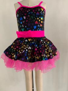 China Children'S Spring And Summer Short Sleeved Ballet Dance Skirt Love Coating on sale
