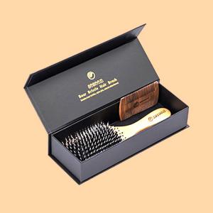 China Custom Logo Printing Paper Hair Wave Brush Packaging Box For Hair Brushes wholesale