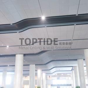 China Industrial Design Metal Mesh Ceiling Integrated Lighting Aluminum Drop Metal Ceiling wholesale