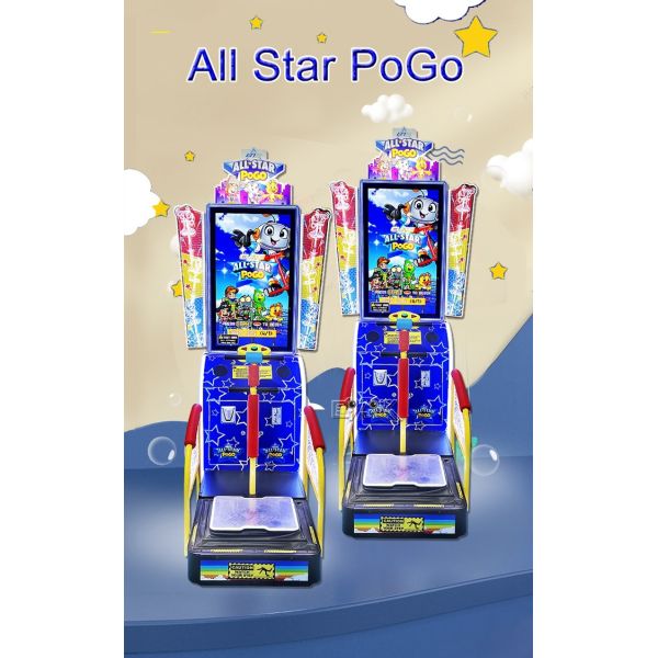 All Star Pogo Coin Operated Arcade Game Machine Jumping Game Equipment