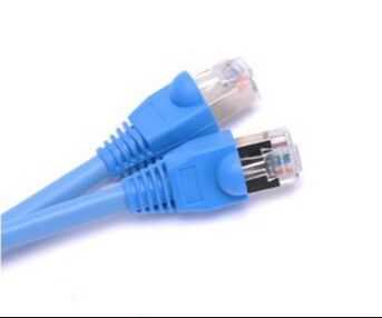 PVC / LSZH 4 Pair Network Cable Cat6 Shielded Patch Cable For Ethernet Cabling