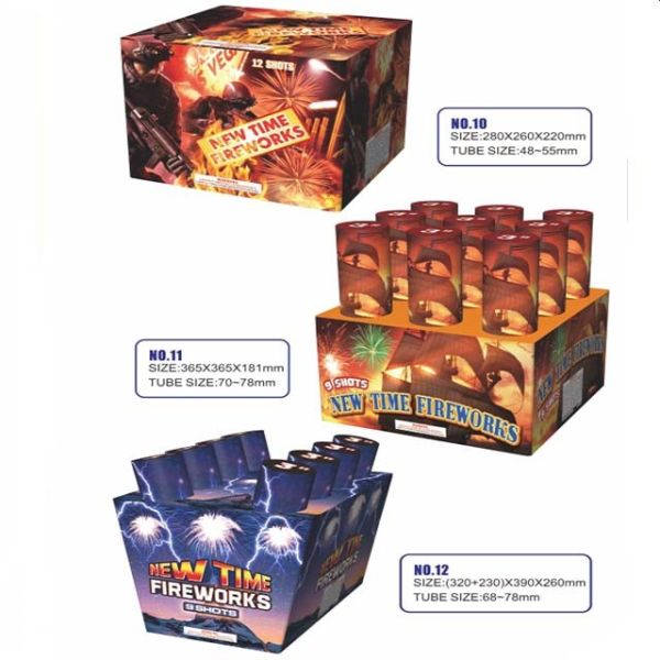 3 Inch 9 Shots Aerial Shell Fireworks For Department Store Opening Ceremony