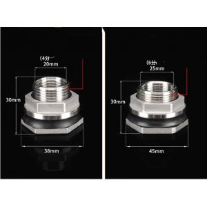 Equal Nipple Connection Copper Water Tank Connector 1/2" 3/4" 1" Male Brass Pipe