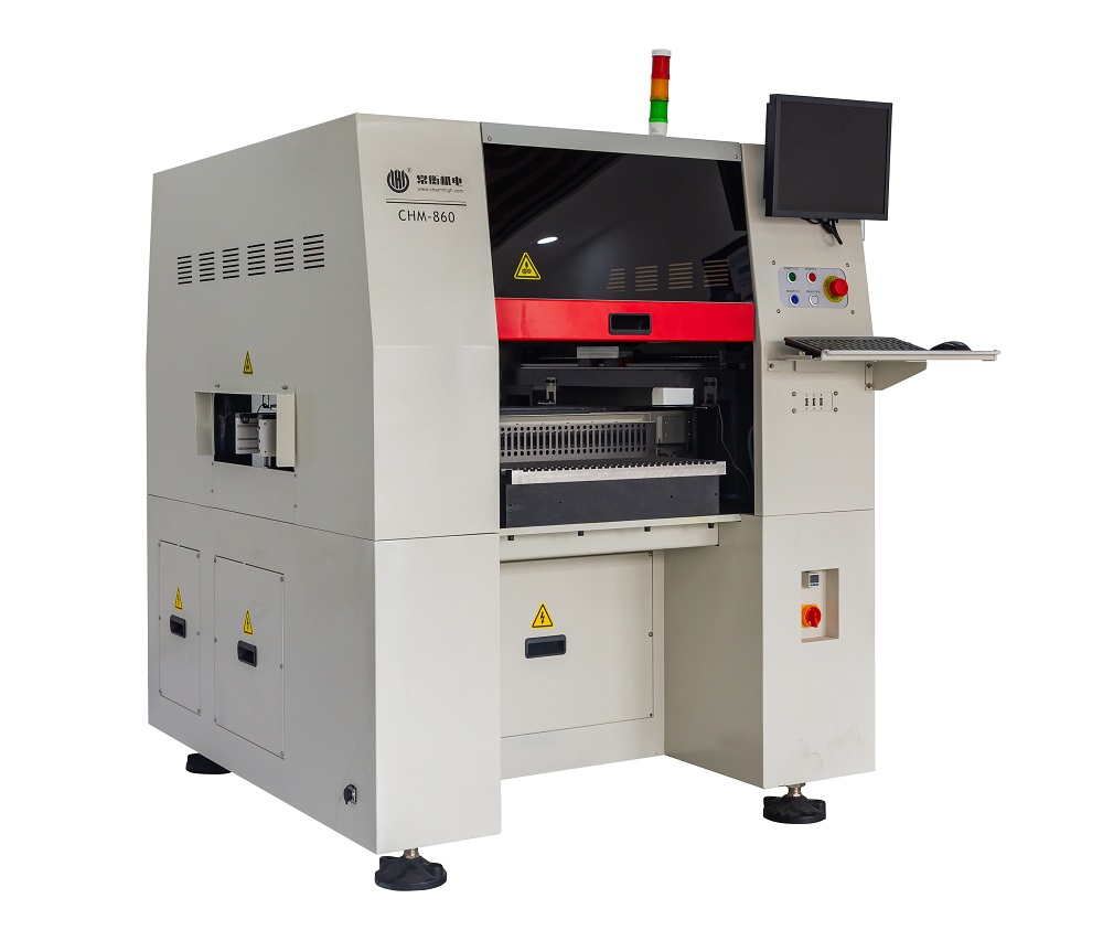 6 Heads PCB Assembly Line 22000cph Auto Nozzle Change CHM-860