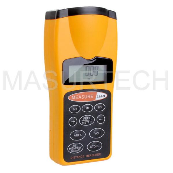 Quality Multi-function LCD Ultrasonic Distance Meter Measure Ultrasonic Range Finder with Laser for sale