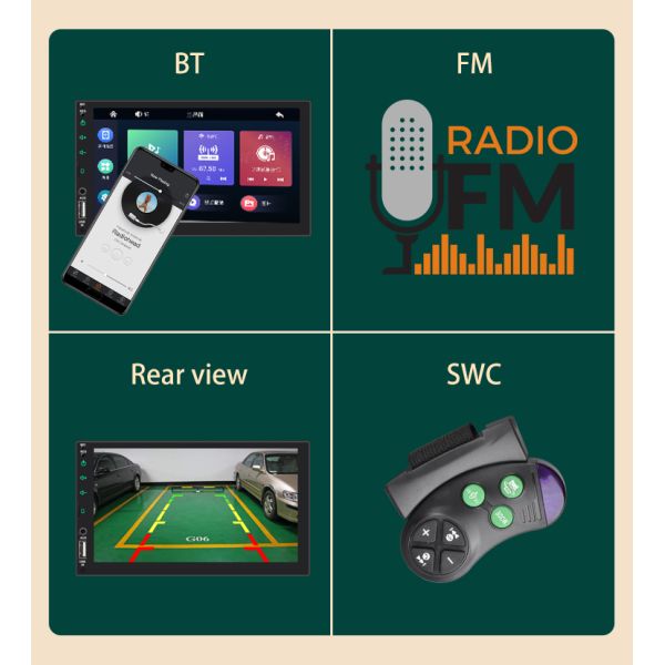 2 Din 7 Inch Car MP5 Player Multimedia Auto Electronics Car Mp3 Player