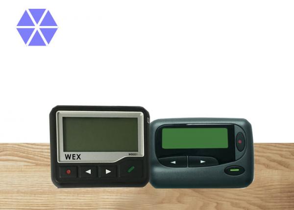 Black Mobile Pager Device , Waterproof Pager Hand Programming Available