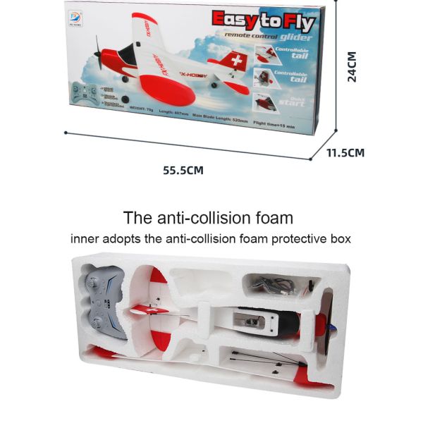 FX9603 2.4GHz 3CH 6-Axis Gyro EPP Foam J3 RC Airplane RTF Fixed Wing Outdoor Remote Control Plane Aircraft RC Glider Flying Toys