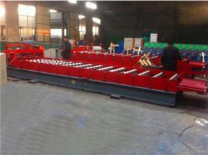 China PLC Control Glazed Tile Machine With Automatic Hydraulic Cutting System wholesale