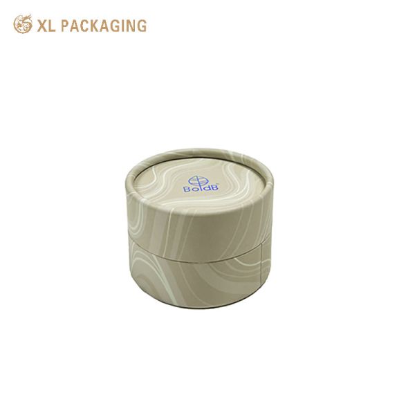 XL Packaging Custom Packaging Box Round Edge Small Size Jewelry Paper Tube Beige Earrings Box Round Packaging