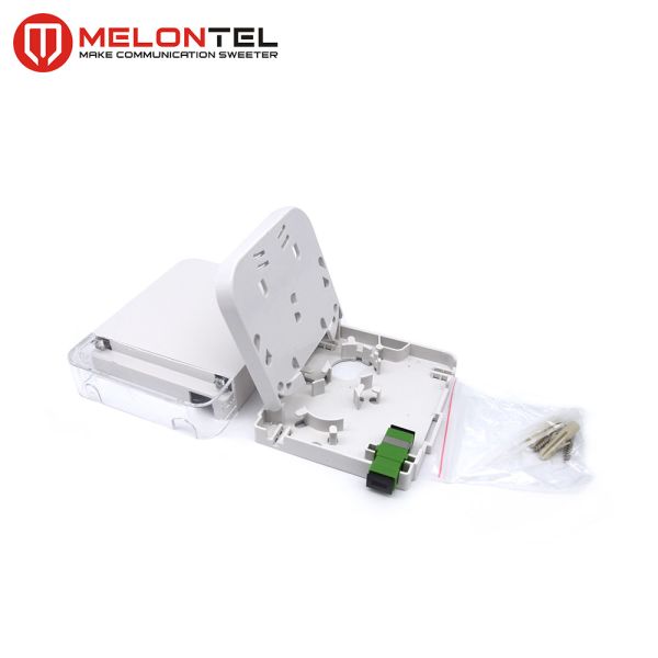 MT-1220 Cheap price wall mount type indoor plastic 2 port FTTX terminal box with transparent cover
