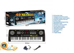 China 49 Keys Electric Keyboard Dual Power Kids Toy Piano W / Mic Powered By AA Batteries wholesale