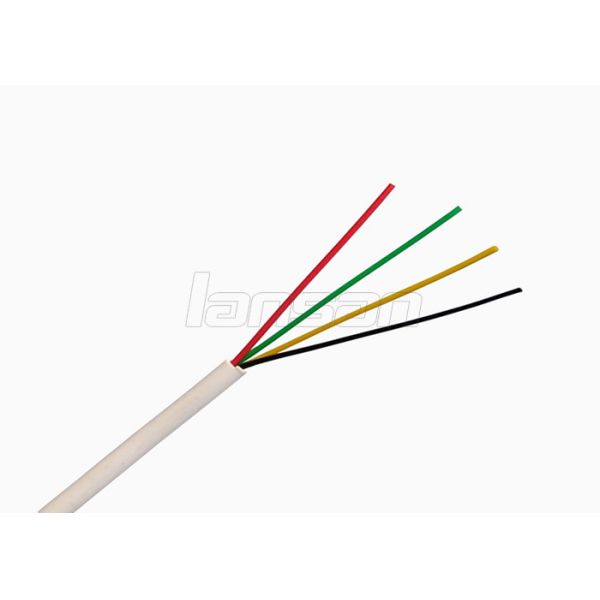 PE Insulation Special Cables Bare Copper Wire 4 Core Alarm Cable For Security Systems