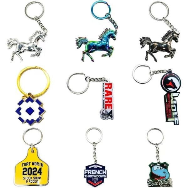 3d Logo Letters Custom Key Chain Hard Soft Key Rings Personalised