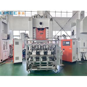 Buy cheap Mitsubishi PLC 3Phase Aluminium Foil Plate Making Machine With Scrap Baler from wholesalers