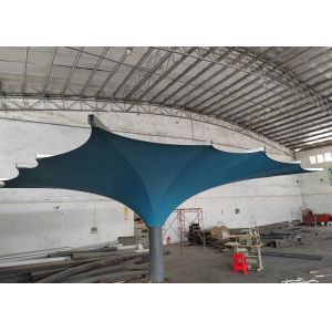 China Single Post Large Tulip Umbrella Customized 6*6M Fashionable High Flexibility Shade Structures wholesale