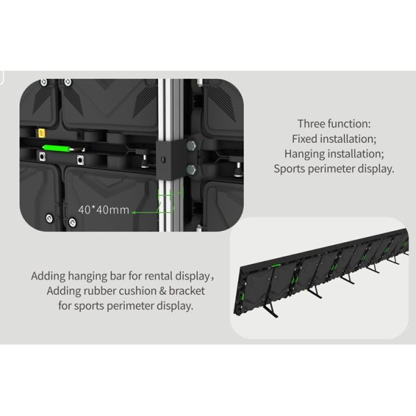 1R1G1B Full Color Led Display Screen , P10 Flexible Large Led Display Board