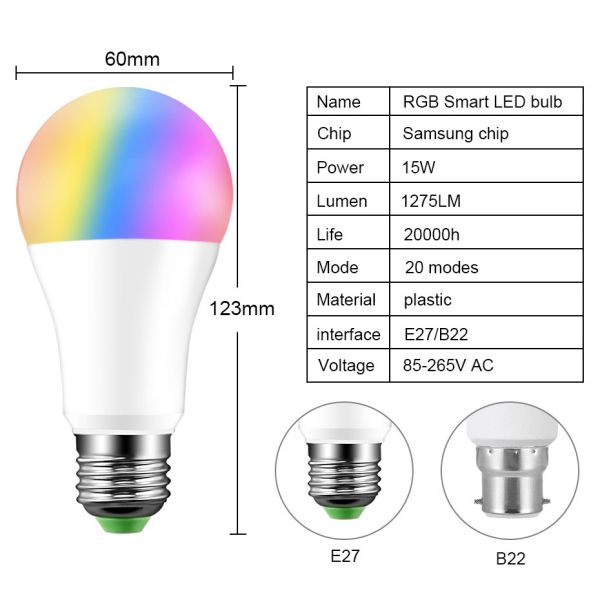 20 Modes Dimmable Indoor LED Lights Bluetooth Control Party Decoration