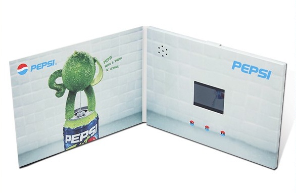 2017 Customized printing 7inch lcd screen video brochure for advertising