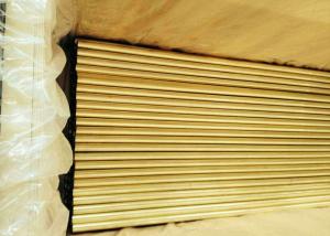 China Inside Cleaned Brass Round Tubing , Steam Ejector Copper Nickel Alloy Tubing wholesale