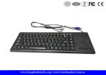 Plastic Industrial Computer Keyboard With Function Keys And Integrated Trackball