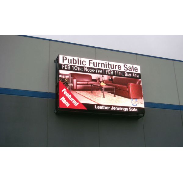 iron cabient Front Access LED Display P8 RGB Outdoor Advertising Screen