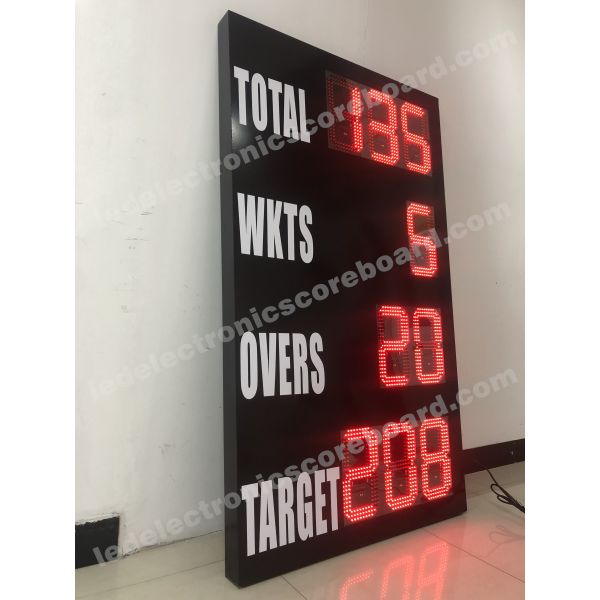 CE Multi Function Cricket Digital Scoreboard For Long Control Distance