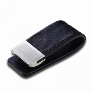 China PU Leather Wallet Money Clip RFID Aluminum Credit Card Holder For Men wholesale