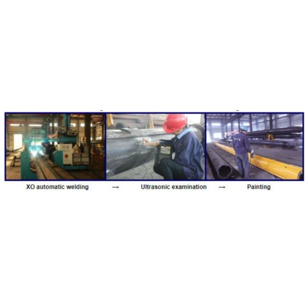 High Strength Kelly Bar Piling Q345B Material Customized Color For Rotary Rig